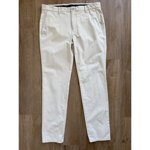 Vineyard Vines Performance Golf Pants Tan Nylon Stretch Flat Front Mens 36 X 30